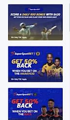 Capture d'écran de supersport bet